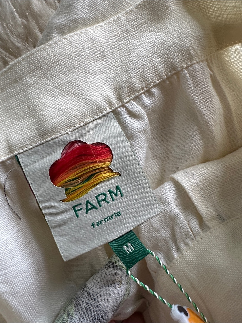 NWT Farm Rio 100% linen skirt - Picture 2 of 6